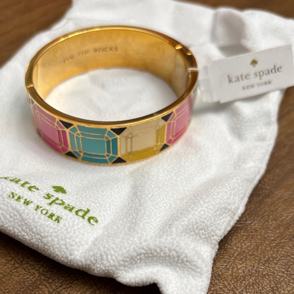 Kate Spade Pastel Geometric Enamel Bracelet